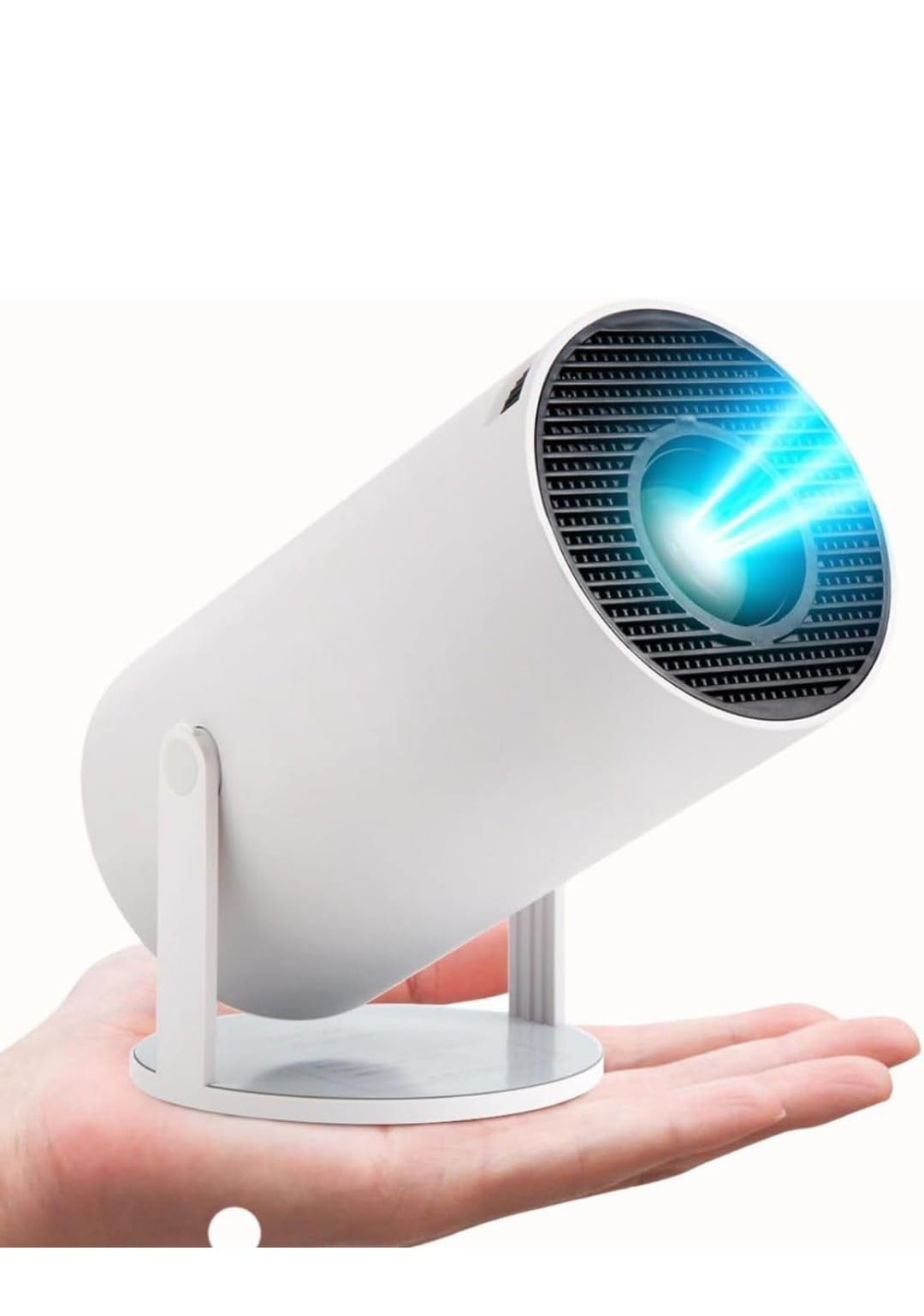 HY300 android Projector 1080P Android 11 4K support 180 Degre Rotation AutoKeystone Compatible with HDMI/USB/Audio Out/Miracast Wireless Screen Mirroring