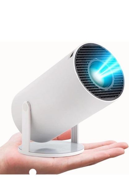 HY300 android Projector 1080P Android 11 4K support 180 Degre Rotation AutoKeystone Compatible with HDMI/USB/Audio Out/Miracast Wireless Screen Mirroring