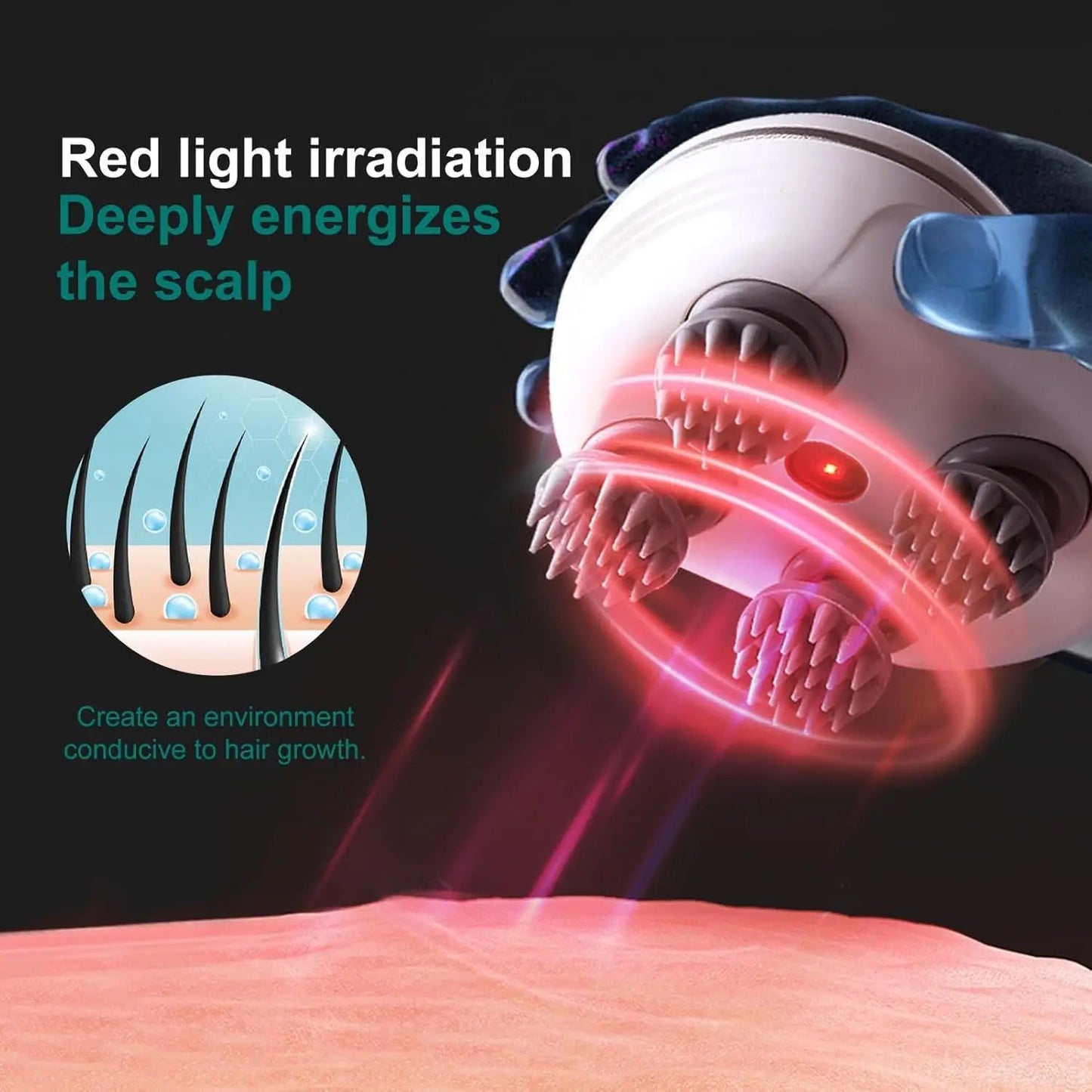 Rechargeable Waterproof Scalp Massager™ – Relax, Refresh & Rejuvenate