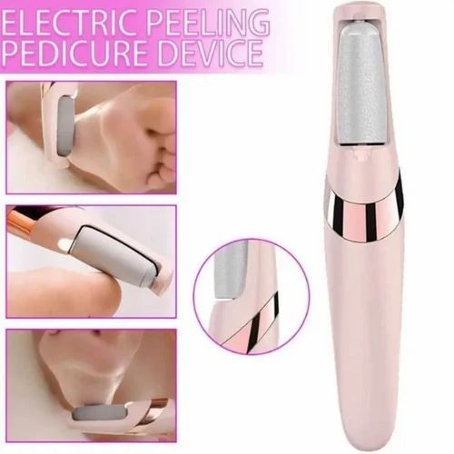 Electronic Pedicure Tool Cordless Rechargeable Callus Dead Skin Remover Polishing Wand with 2 Roller Heads