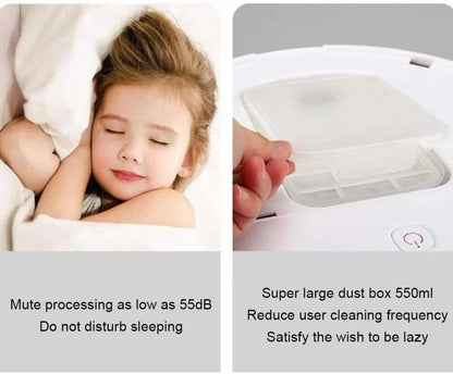 Robotic 2-in-1 Vacuum & Automatic MoppingCleans your floors with powerful suction and an automatic mopping system.